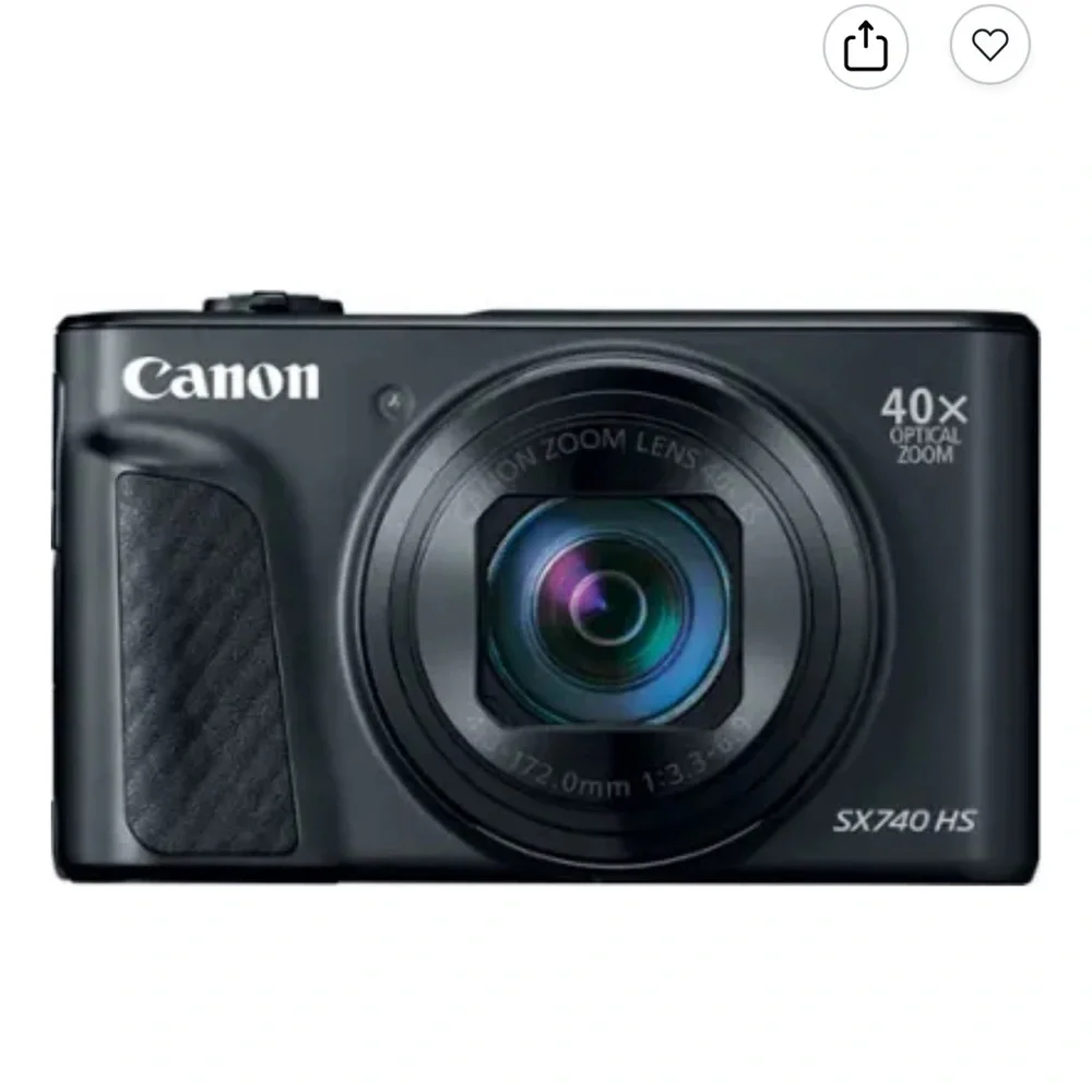 Canon - PowerShot SX740 HS 20.3-Megapixel Digital Camera - Black - Picture 1 of 6
